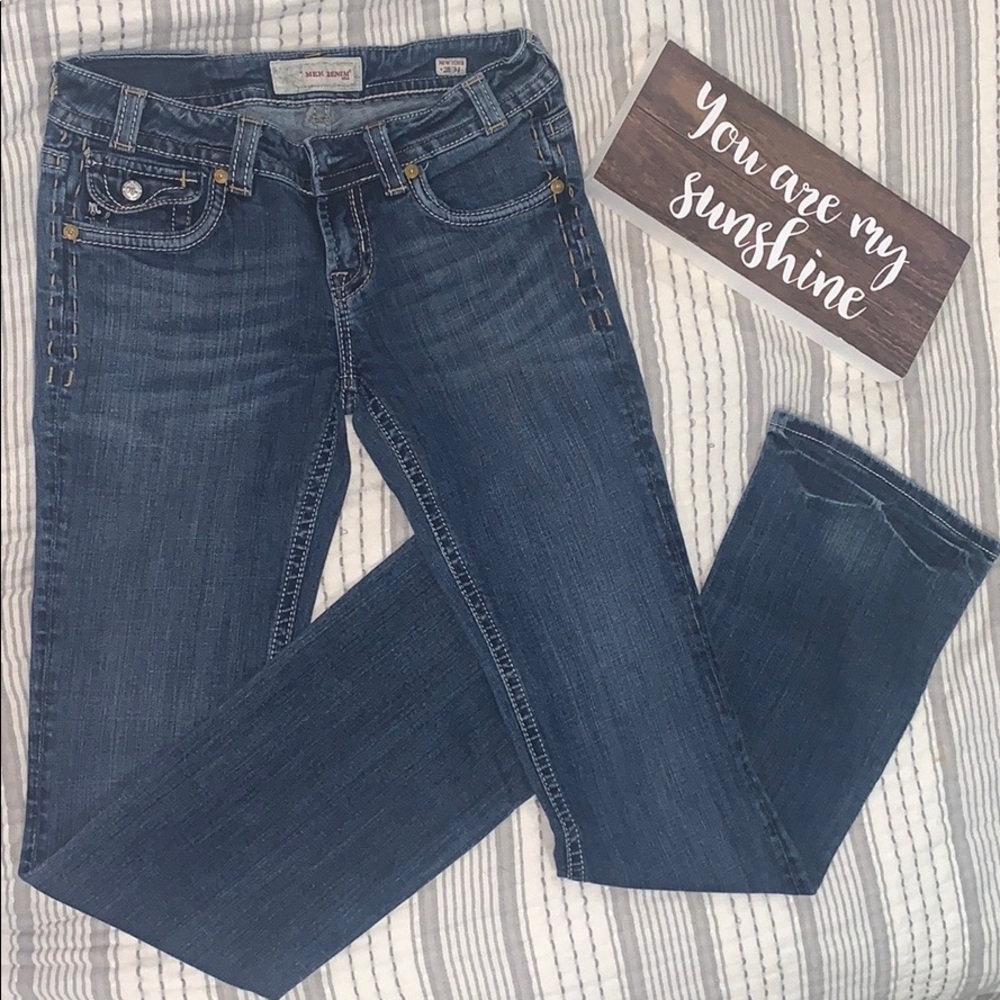 MEK Denim ‘New York’ flap pocket bootcut jeans